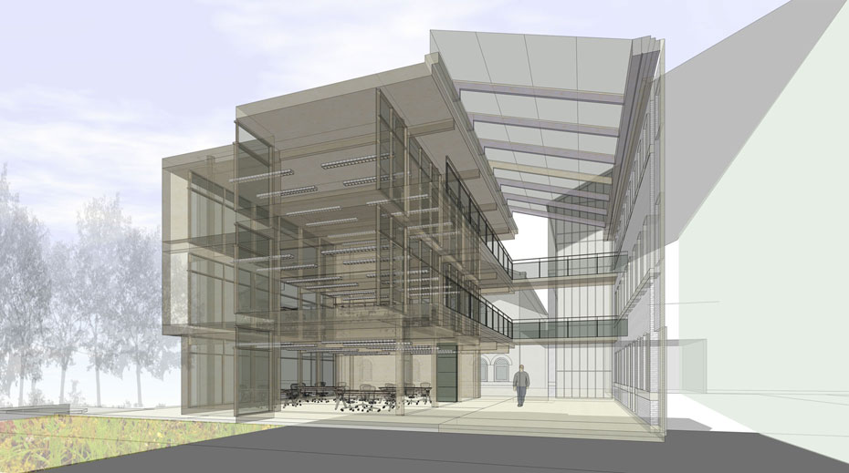 Coworking Offices Sheffield sectional perspective