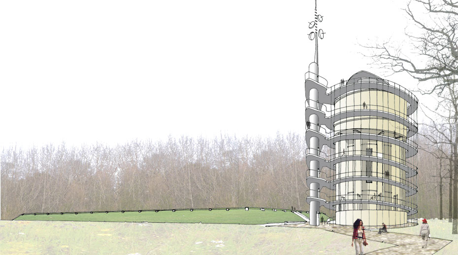 Forgotten Spaces Sheffield water tower view