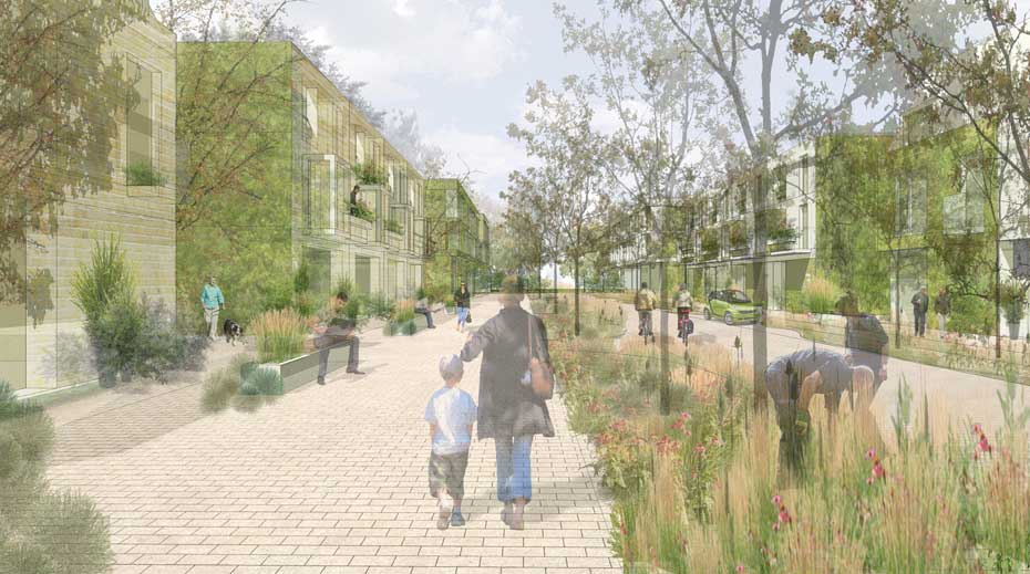 Heath Park Runcorn Masterplan street view