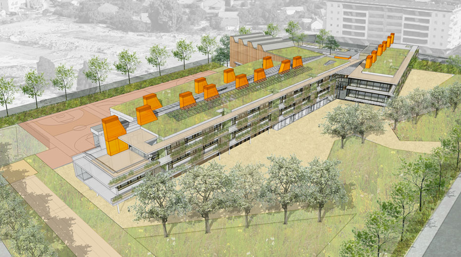 Montenegro School aerial view