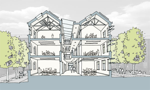 Retrofit sketch section